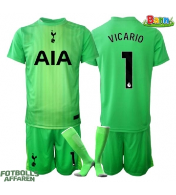 Tottenham Hotspur Guglielmo Vicario #1 Målvakt Hemmaställ Barn 2025-26 Kortärmad (+ Korta byxor)